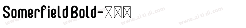 Somerfield Bold字体转换